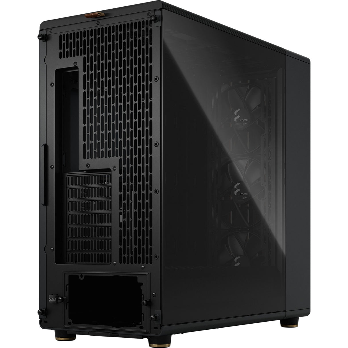 Fractal design north xl midi tower behuizing (zwart houtkleur | 2x usb-a | 1x usb-c | tempered glass)