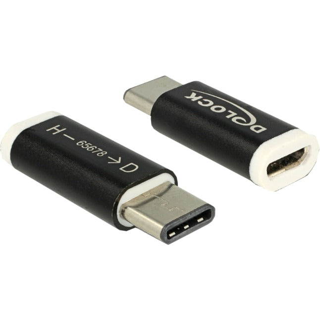 Delock usb-c 2.0 > micro-usb adapter (zwart)