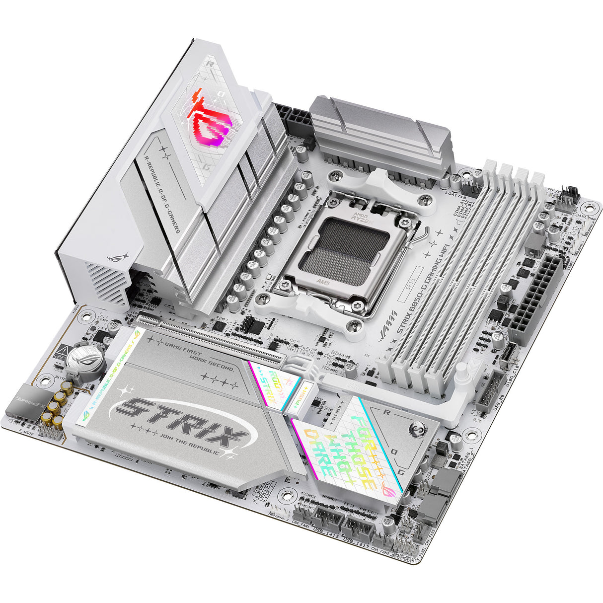 Asus rog strix b850-g gaming wifi socket am5 moederbord (2.5gb-lan, wi-fi 7, bt, sound, µatx)