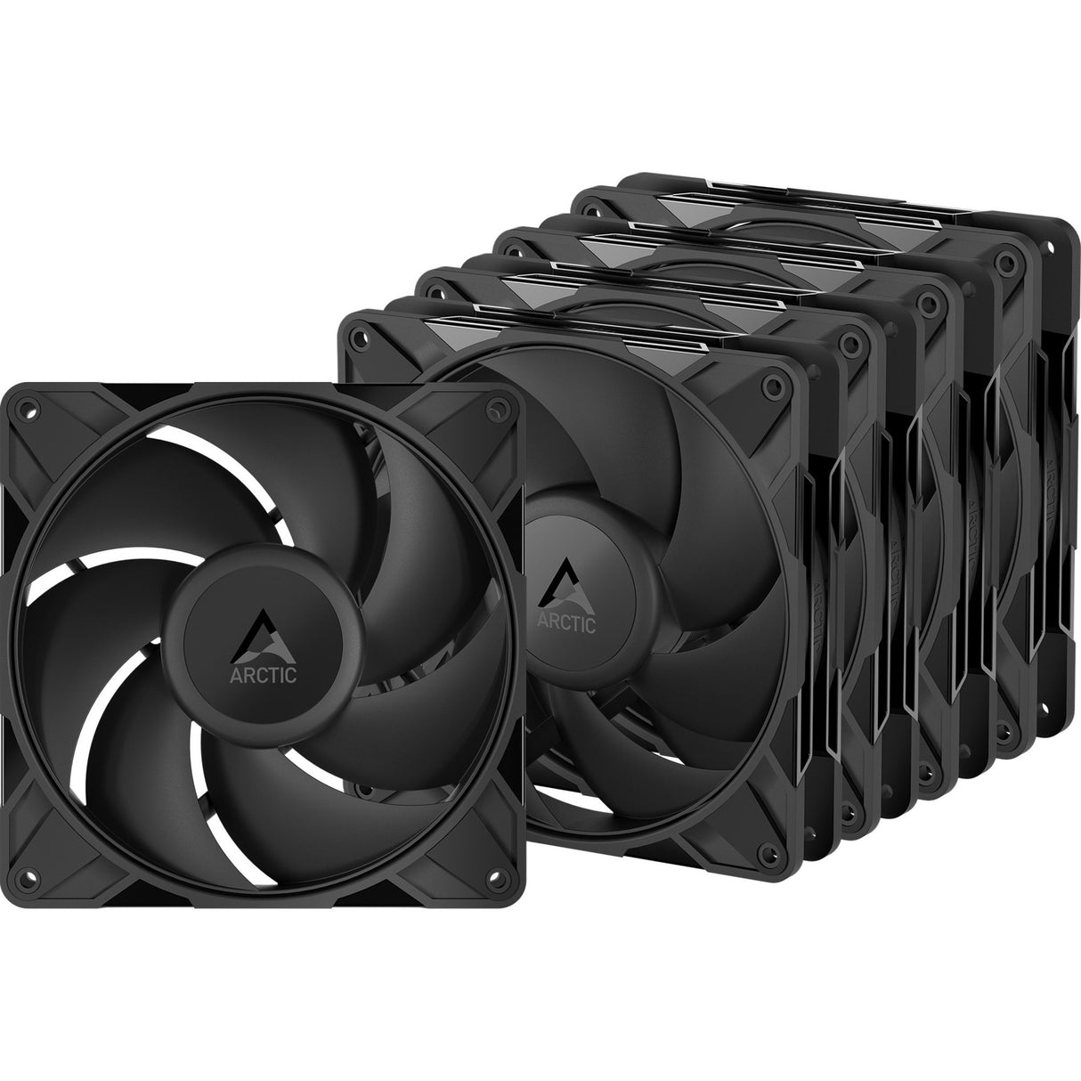 Arctic p14 pro pst case fans (zwart, 5 stuks, 140 x 140 x 27 mm, pwm)