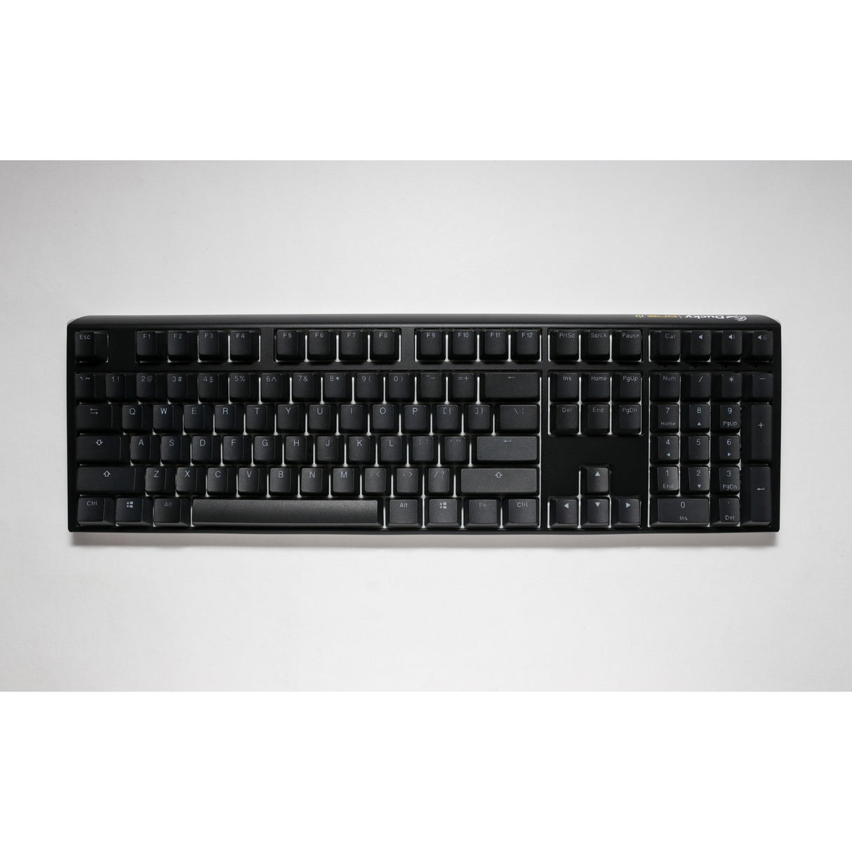 Ducky one 3 classic, toetsenbord (zwart wit, us lay-out, cherry mx blue, rgb led, double-shot pbt, hot-swappable, quack mechanics)