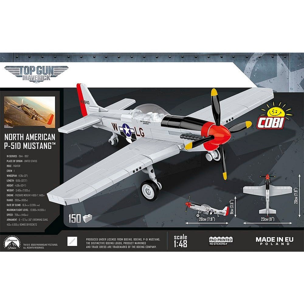 Cobi p-51d mustang constructiespeelgoed (schaal 1:48)