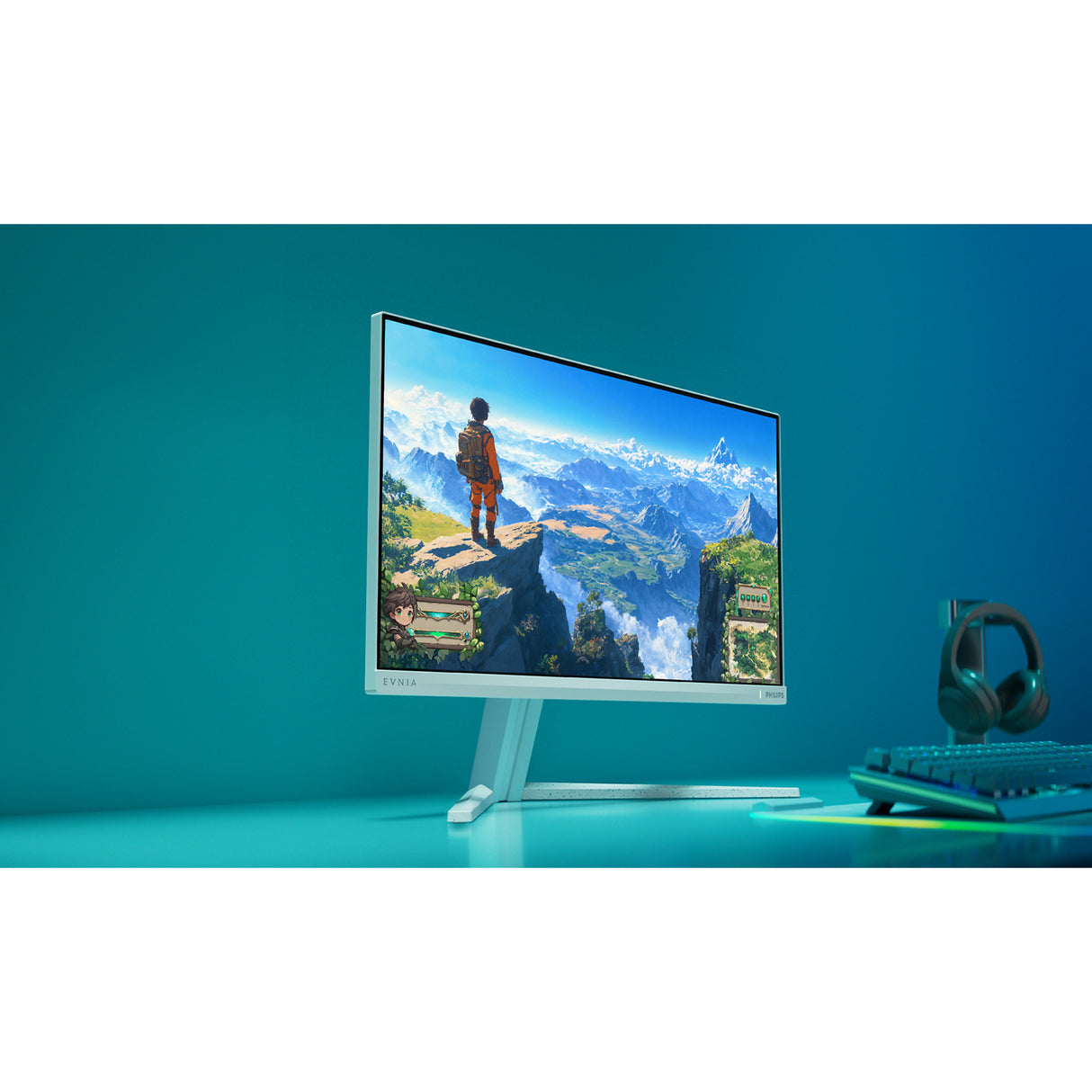 Philips evnia 24m2n3201pl 23.8 monitor (wit, 1x hdmi 2.1, 1x displayport 1.4, 260 hz (overclock))