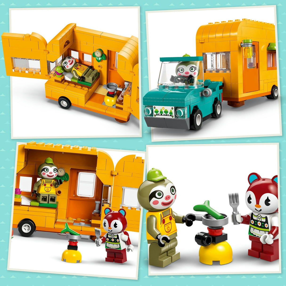 Lego animal crossing 77054 leifs caravan en tuinwinkel