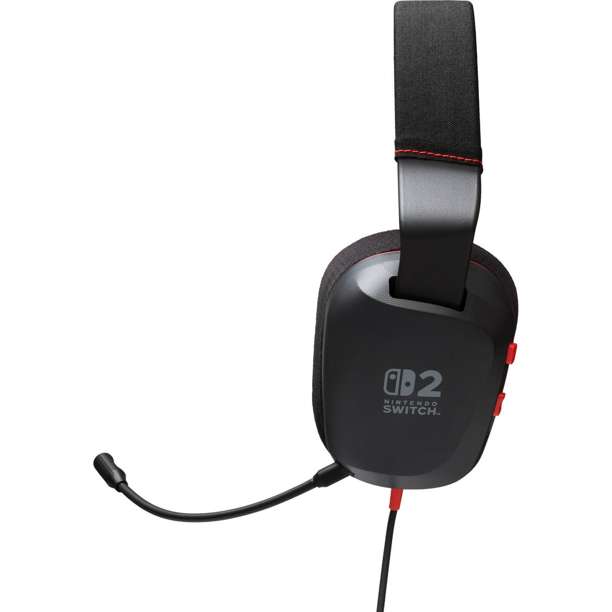 Powera bedrade stereoheadset voor nintendo switch 2 over-ear gaming headset (zwart rood, nintendo switch 2, nintendo switch – oled model, nintendo switch, nintendo switch lite)