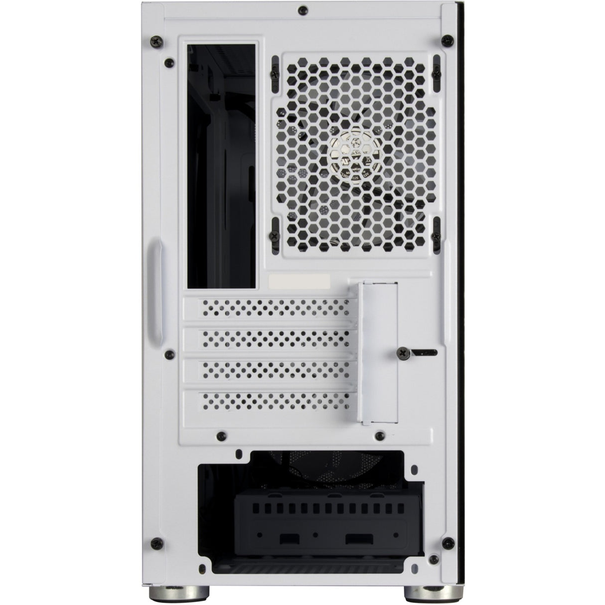Silverstone fara h1m pro midi tower behuizing (wit | 3x usb-a | rgb | window)