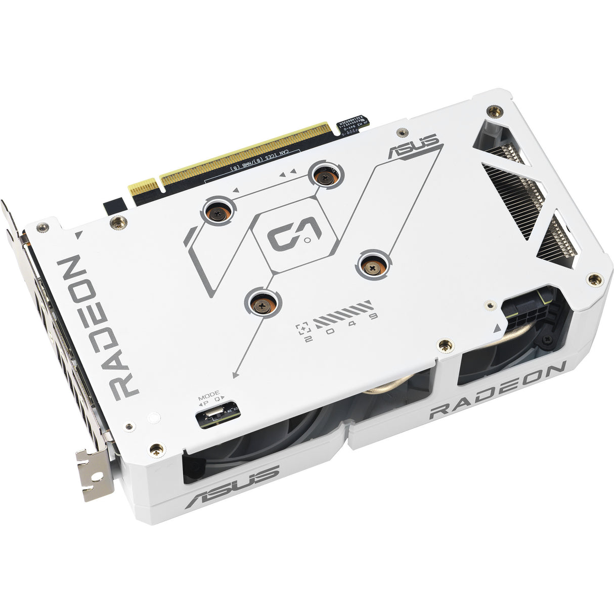 Asus radeon rx 9060 xt dual white edition 16gb grafische kaart (wit, rdna4, gddr6, 2x displayport, 1x hdmi 2.1)