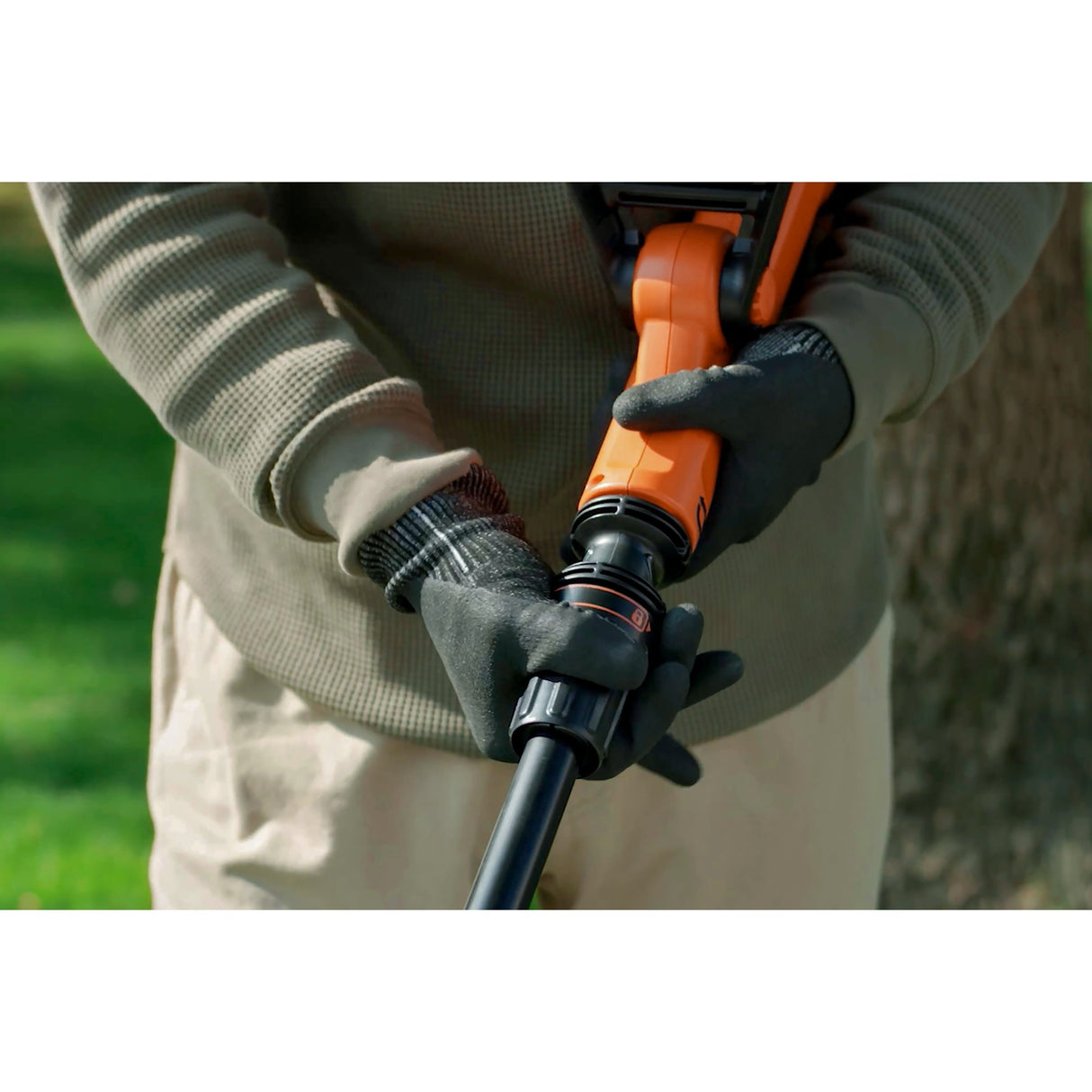 Black+decker 18v afs grastrimmer zonder accu (zwart oranje, 28 cm, accu en oplader niet inbegrepen)