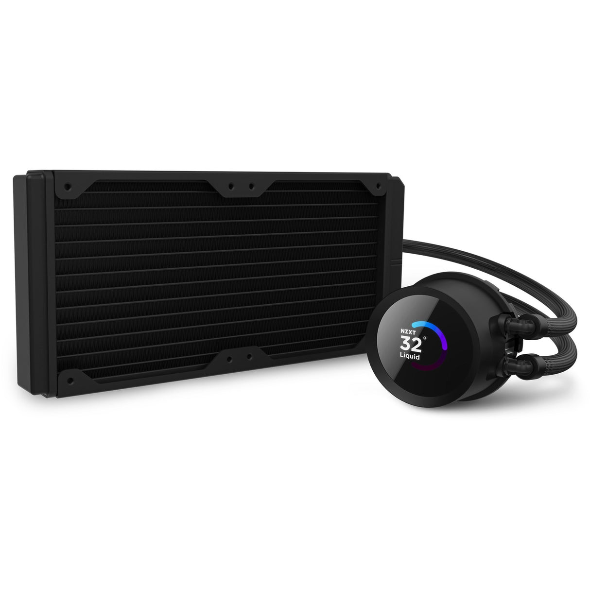 Nzxt kraken 240 rgb waterkoeling (zwart)