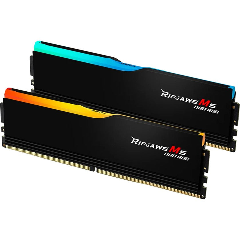 G.skill 64 gb ddr5-6000 (2x 32 gb) kit werkgeheugen (zwart, ripjaws m5 neo, amd expo)