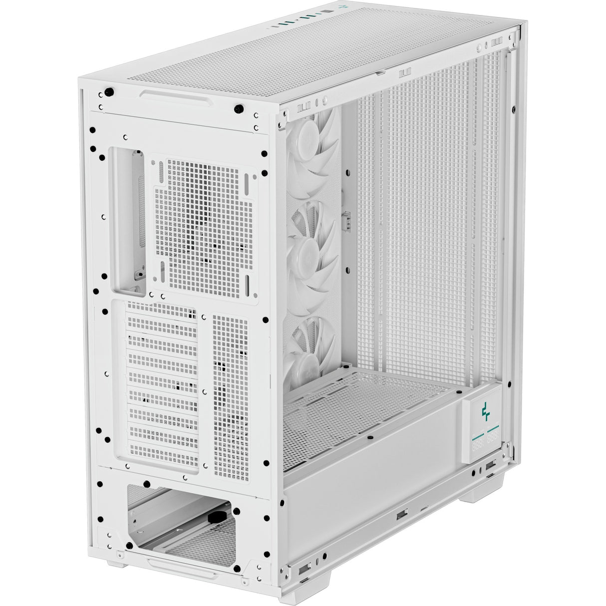 Deepcool morpheus midi tower behuizing (wit | 4x usb-a | 1x usb-c | rgb | tempered glass)
