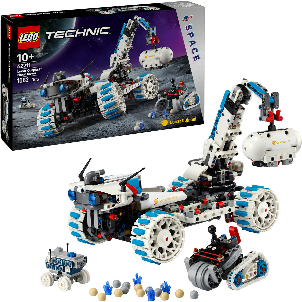 Lego ® technic lunar outpost™ maanrover ruimtevoertuig - 42211