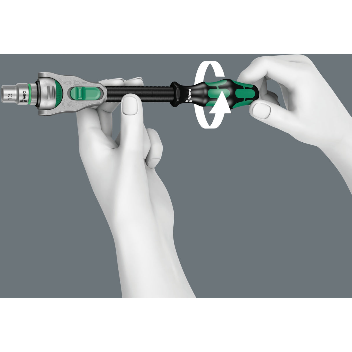 Wera 8000 a sb zyklop speed ratel met 1 4 -aandrijving (05073260001)