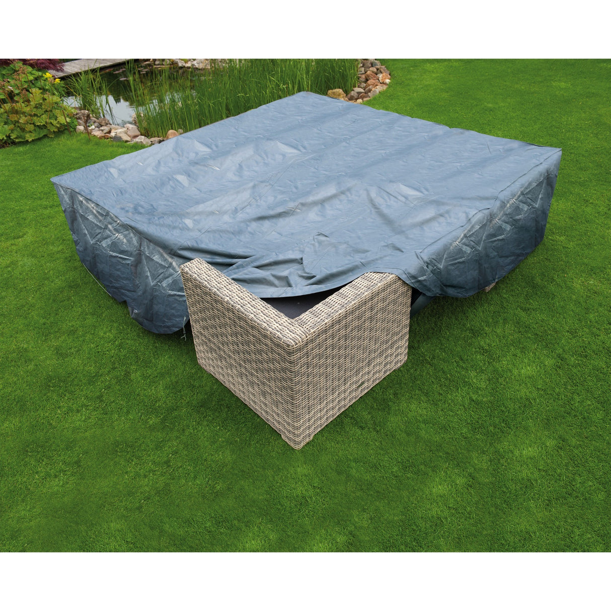 Nature tuinmeubelafdekhoes voor loungeset afdekking (grijs, 6031610)