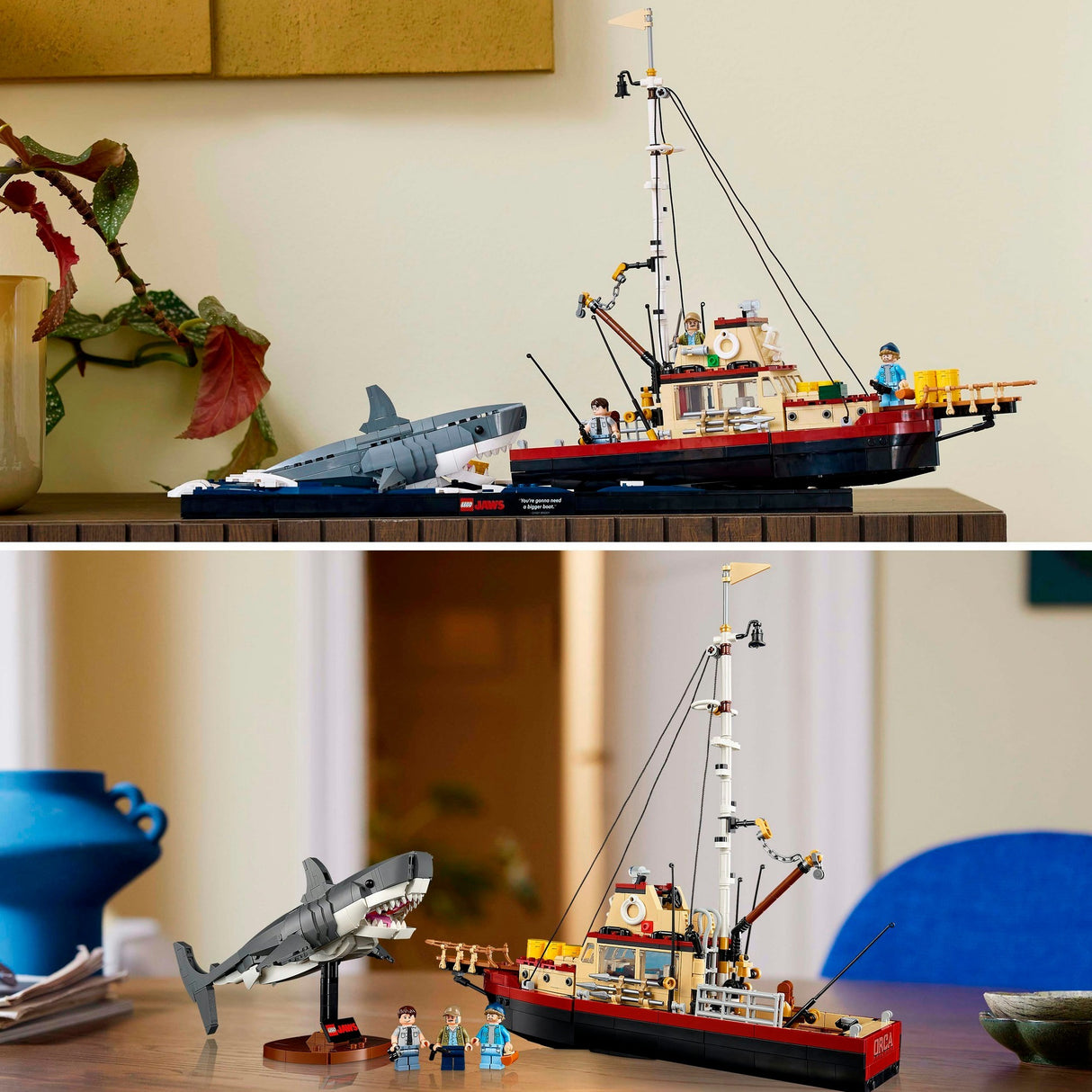 Lego ideas - jaws constructiespeelgoed (21350)