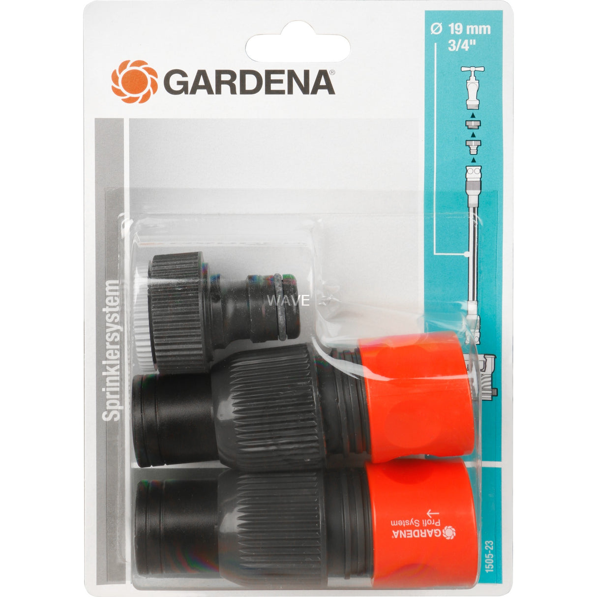 Gardena profi maxi-flow system aansluitset