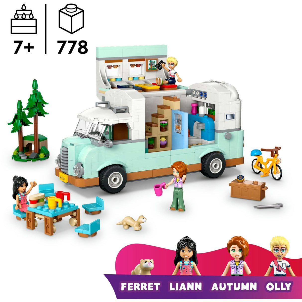 Lego friends - camperavontuur met vrienden constructiespeelgoed (42663)