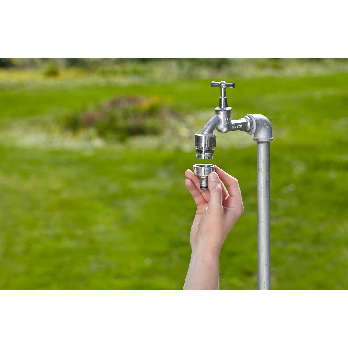 Gardena premium kraanstuk 26,5 mm (g 3 4 ) (zilver, 18241-50, bulk)
