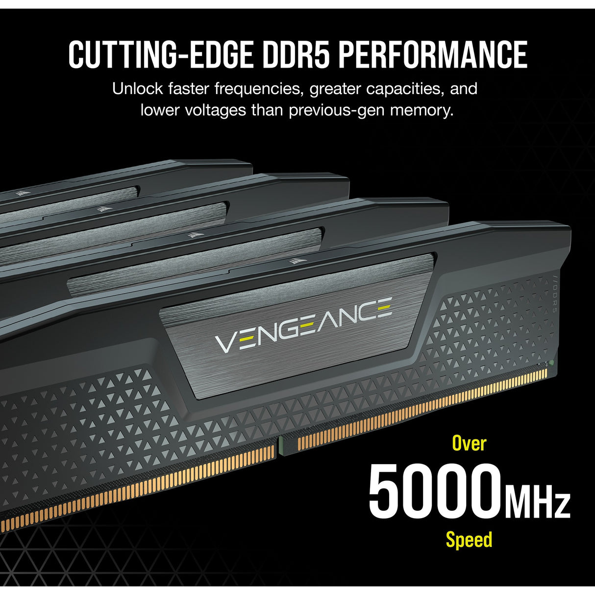 Corsair vengeance 32 gb ddr5-6000 (2x 16 gb) werkgeheugen (zwart, cmk32gx5m2b6000c30, xmp 3.0)