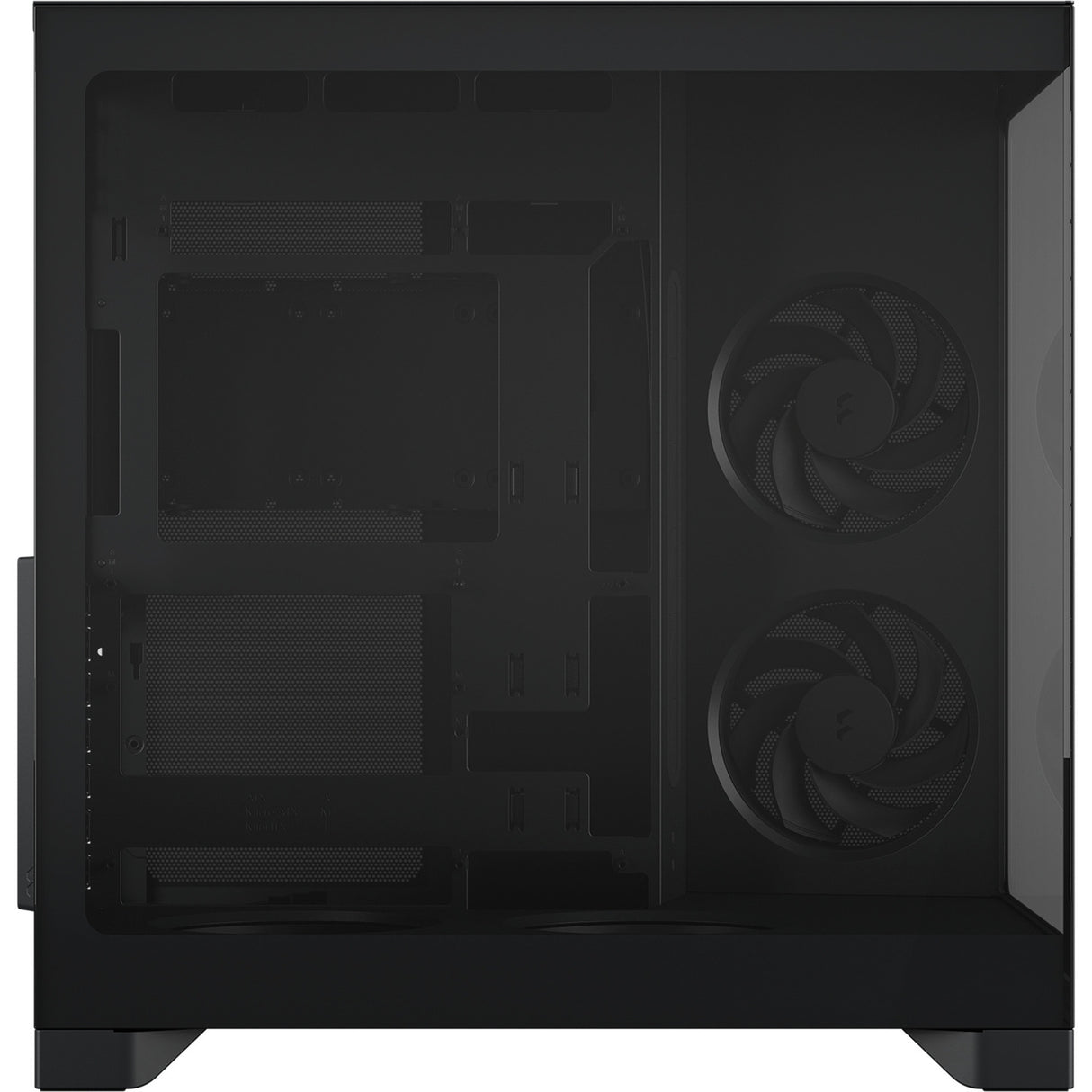 Fractal design pop 2 vision midi tower behuizing (zwart | 1x usb-a | 1x usb-c | tempered glass)