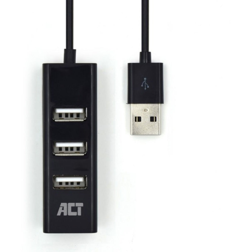 Act connectivity usb hub mini 4 port usb-hub (zwart)