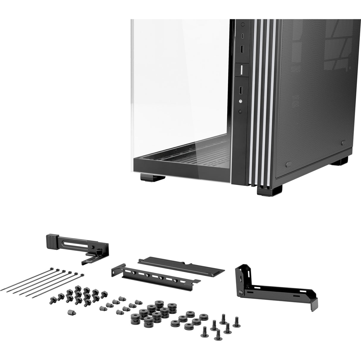 Be quiet! light base 600 lx midi tower behuizing (zwart | 2x usb-a | 1x usb-c | rgb | window)