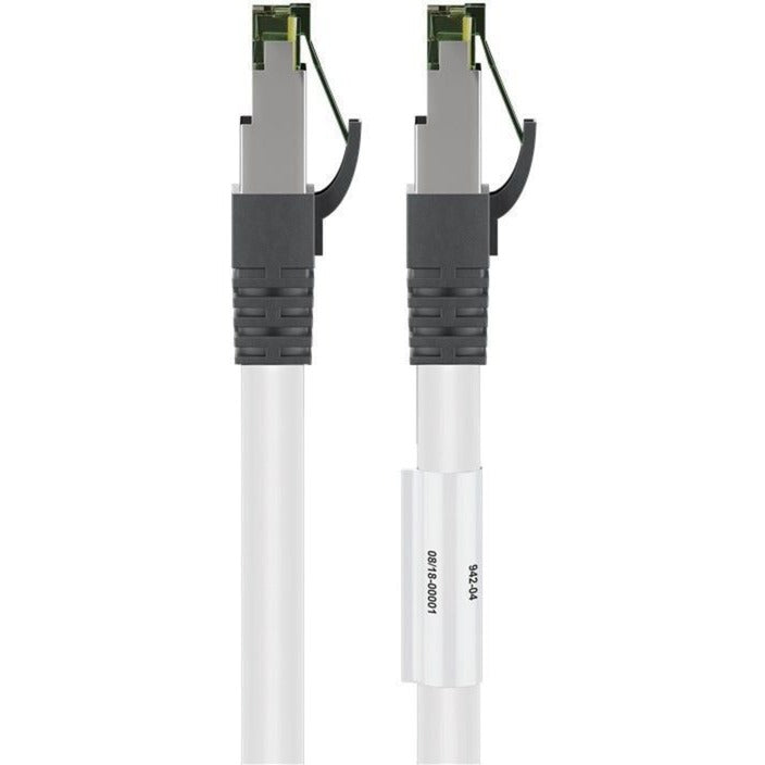 Goobay cat.8.1 netwerkkabel (wit, 0,5 meter, s ftp (pimf), rj-45)