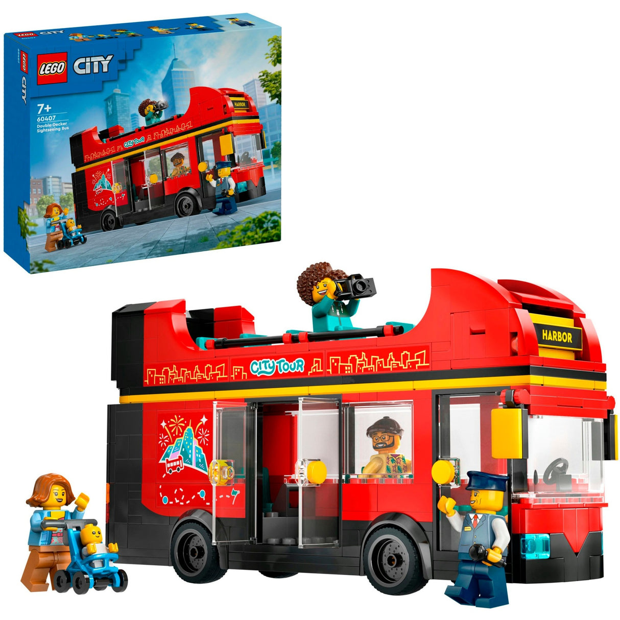 Lego city toeristische rode dubbeldekker - 60407