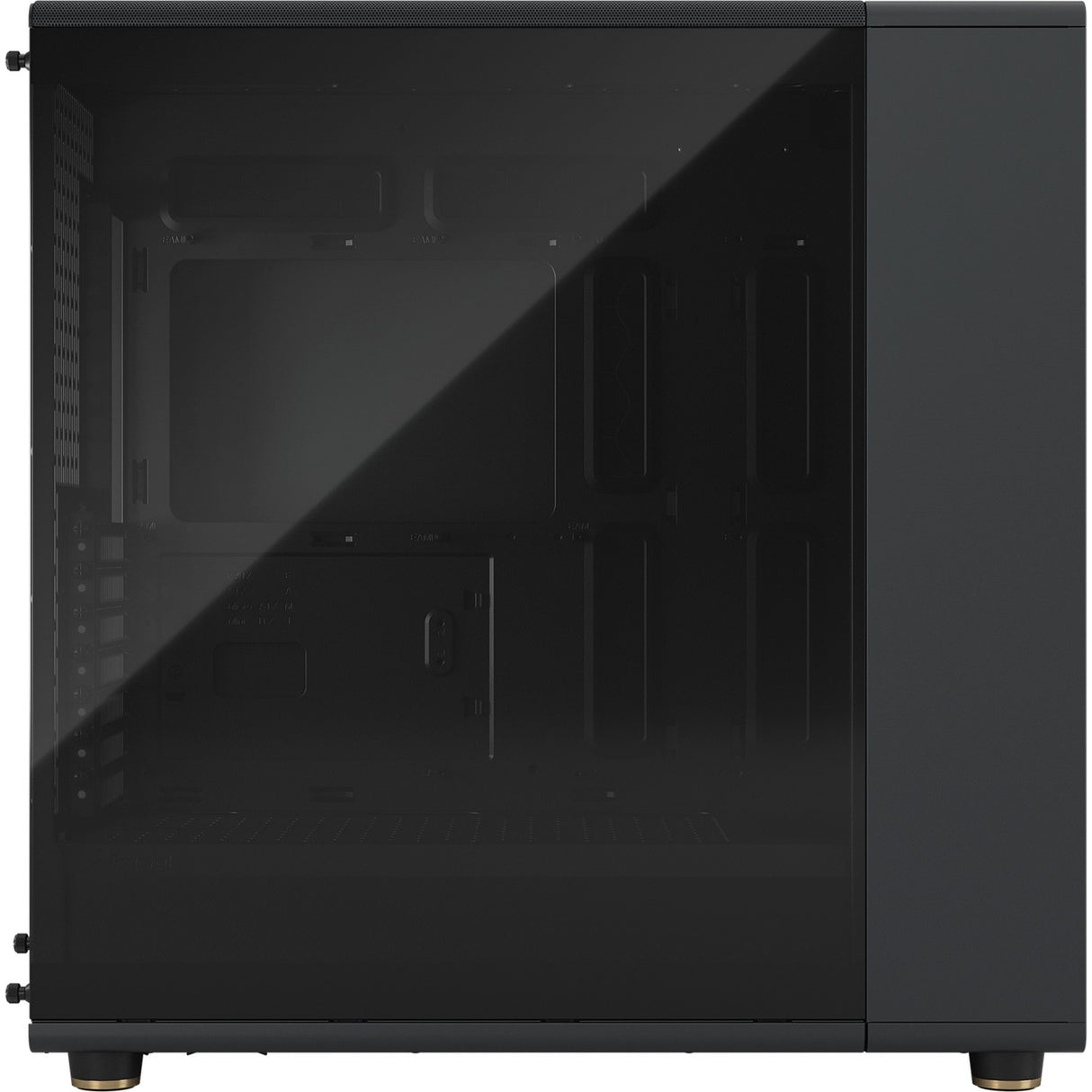 Fractal design north xl midi tower behuizing (zwart houtkleur | 2x usb-a | 1x usb-c | tempered glass)