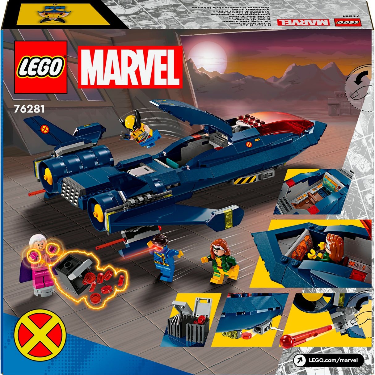 Lego super heroes 76281 x-men x-jet