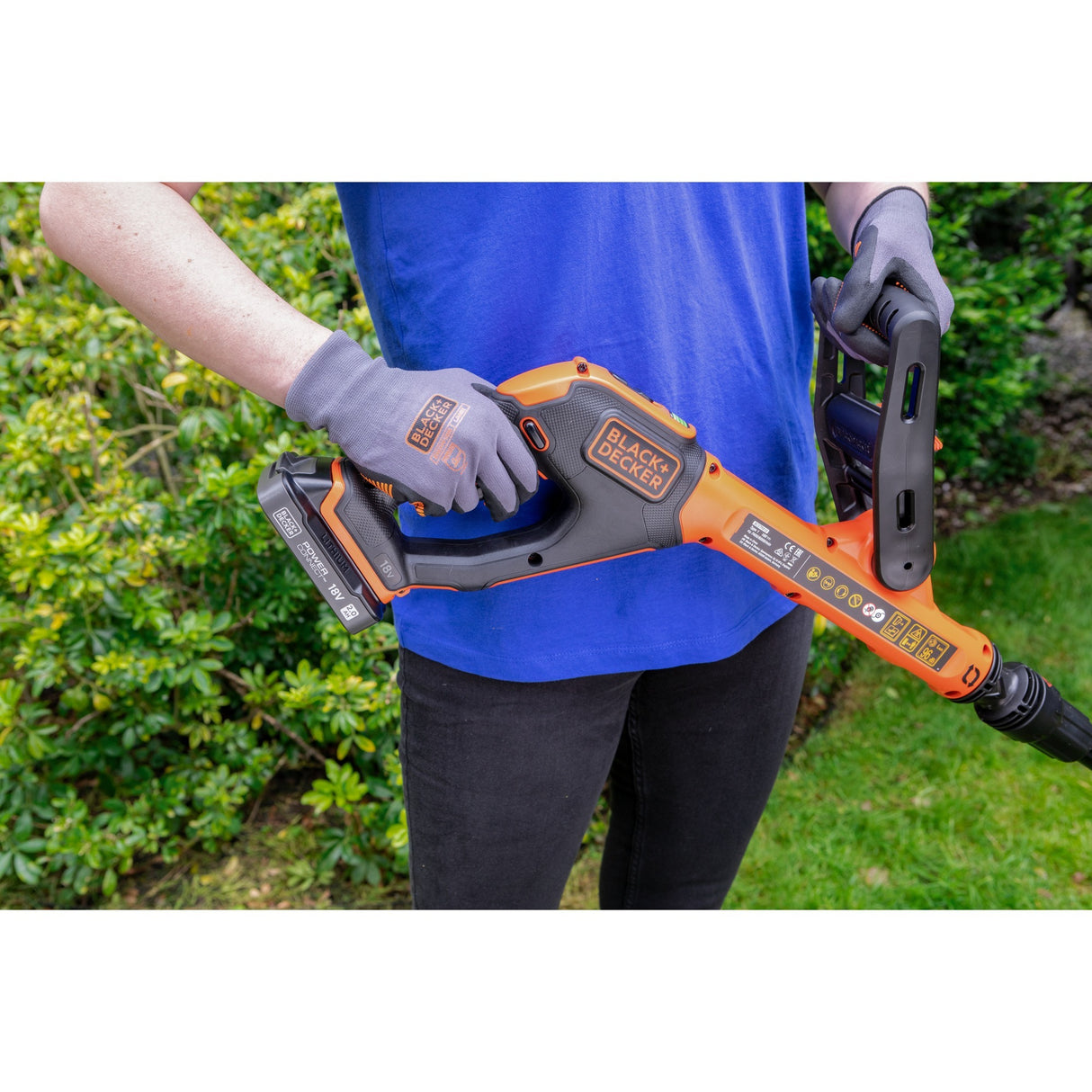 Black+decker 18v afs grastrimmer zonder accu (zwart oranje, 28 cm, accu en oplader niet inbegrepen)
