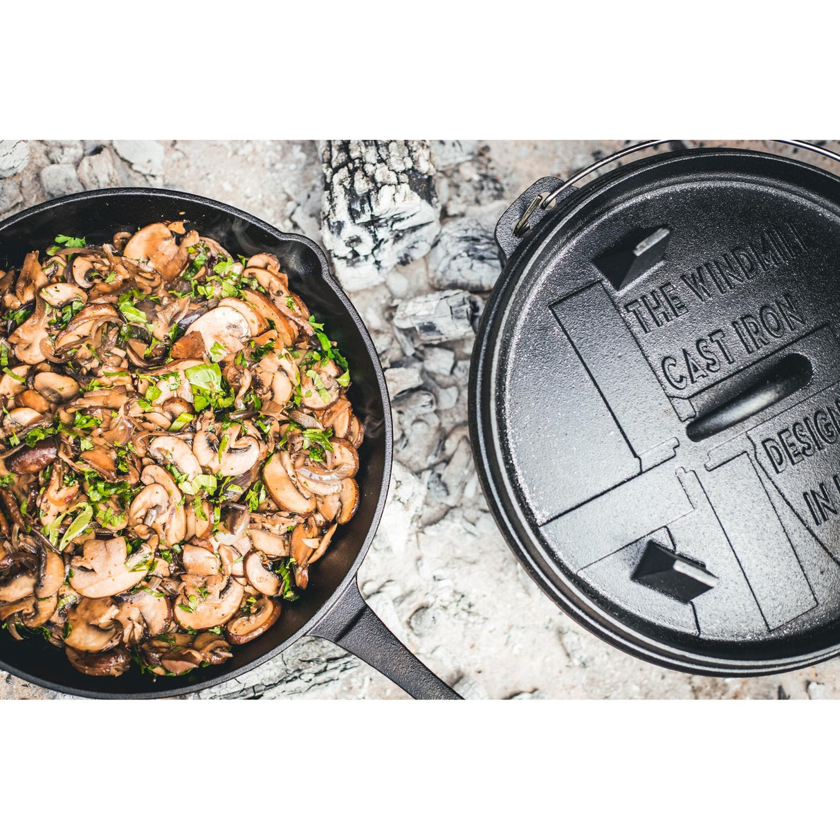 The windmill skillet xl bak- braadpan (zwart, ø 31.5 cm)