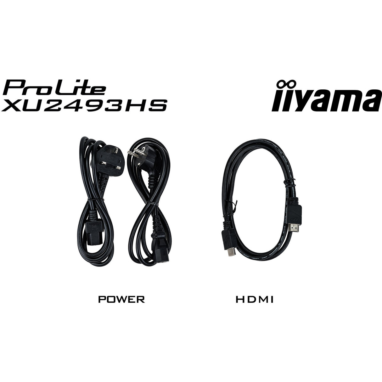 Iiyama prolite xu2493hs-b6 23.8 monitor (zwart, hdmi, displayport)