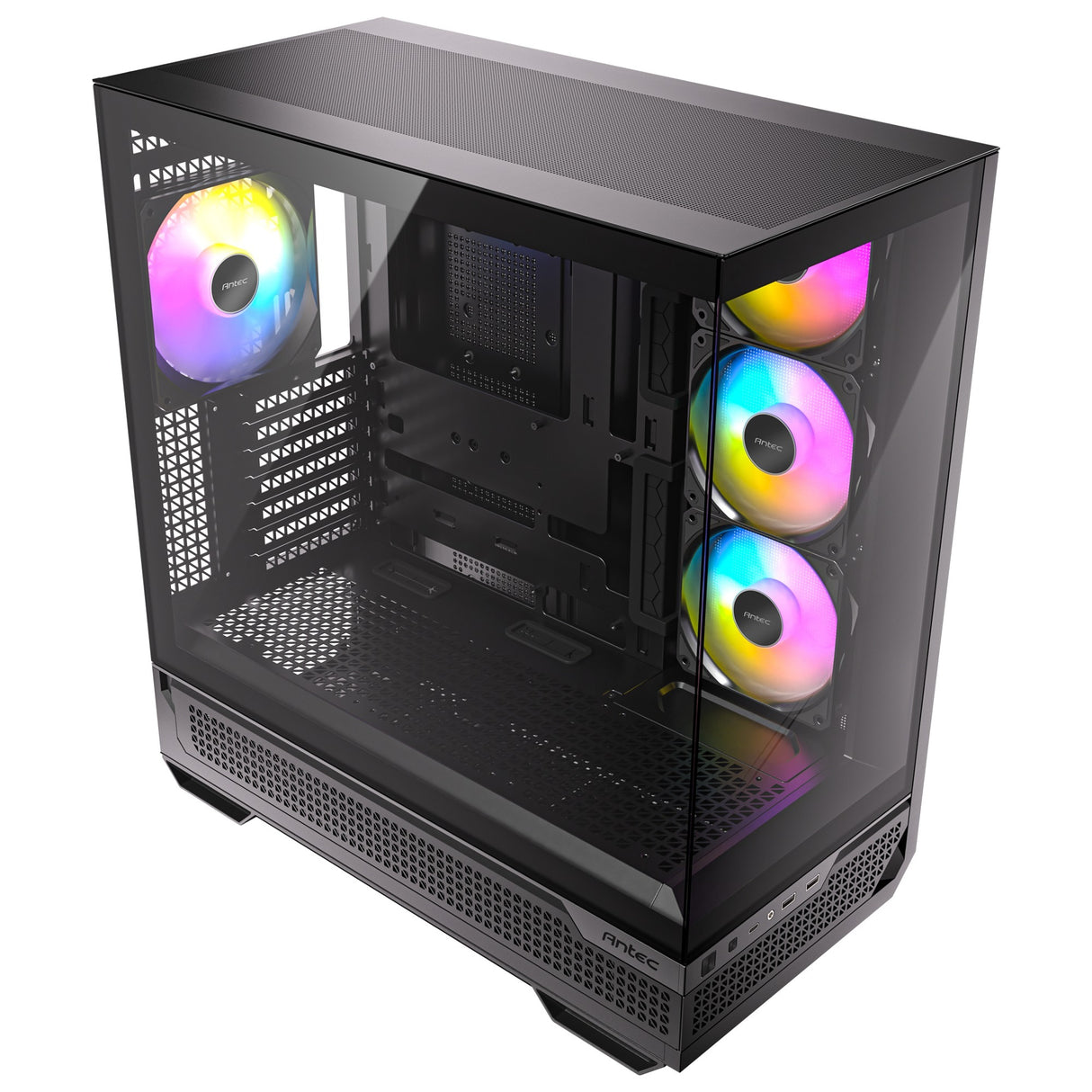 Antec c7 argb midi tower behuizing (zwart | 2x usb-a | 1x usb-c | tempered glass)