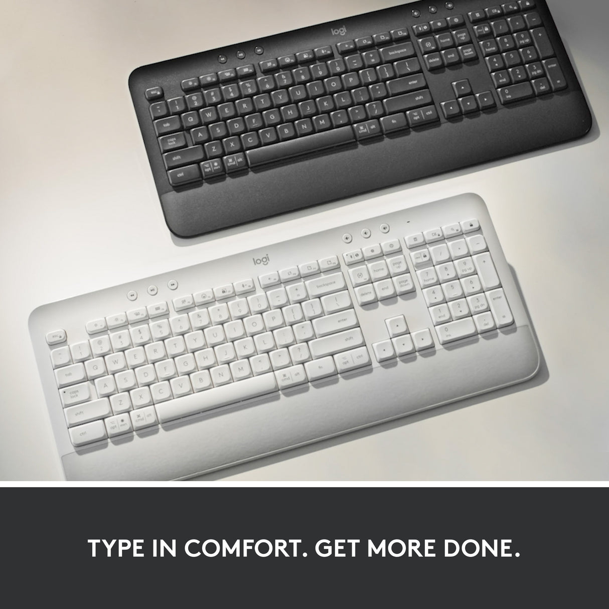 Logitech signature k650 wireless comfort toetsenbord (grafiet, us-international lay-out (qwerty), 100%)