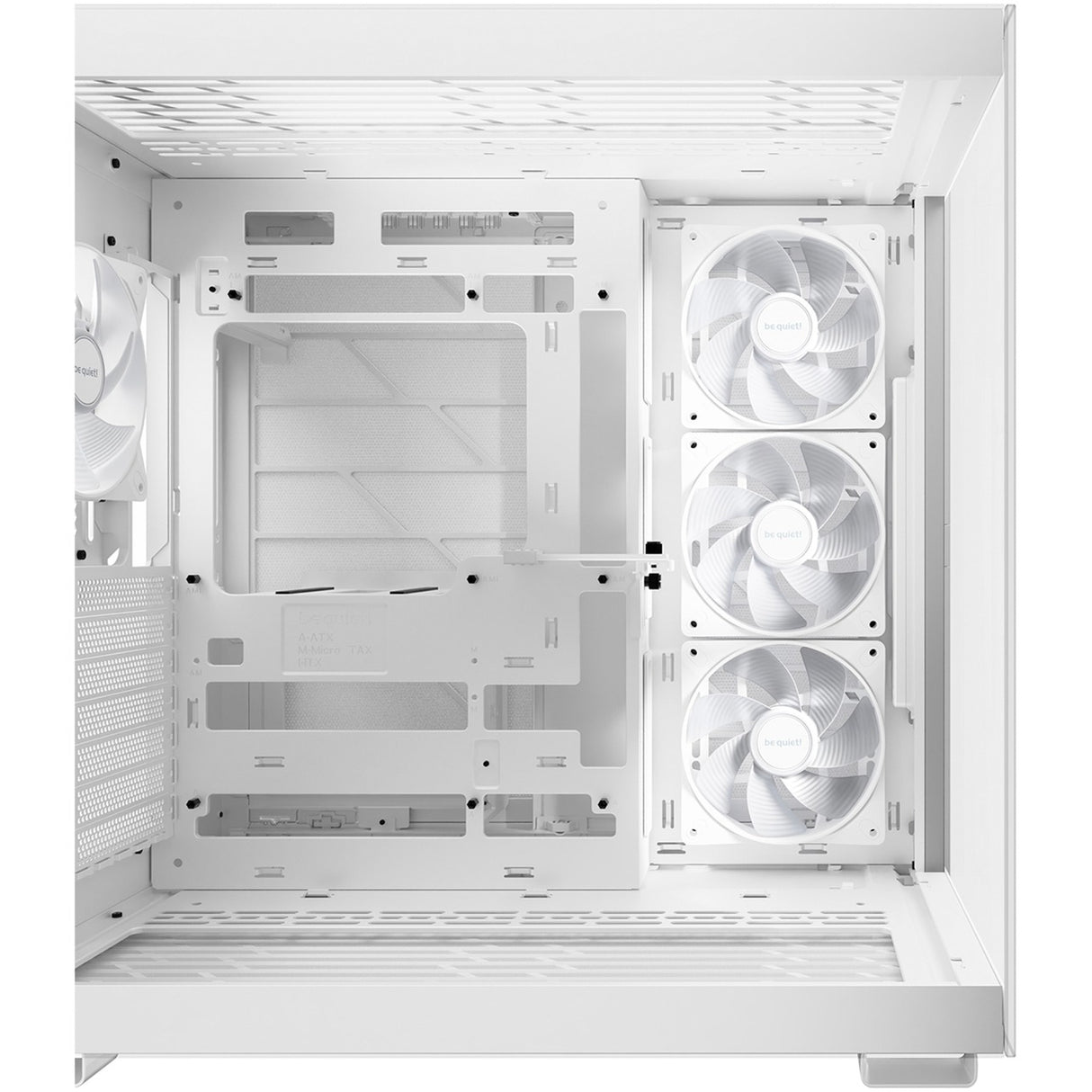 Be quiet! light base 600 lx midi tower behuizing (wit | 2x usb-a | 1x usb-c | rgb | tempered glass)