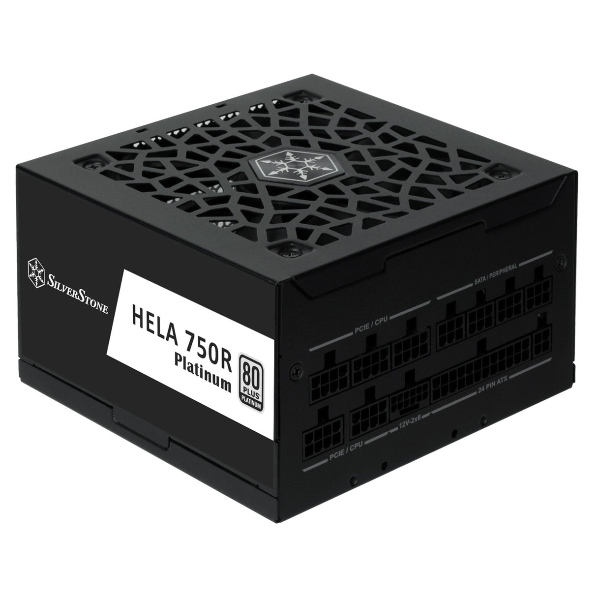 Silverstone hela 750r platinum modulaire 750 watt voeding (zwart, 4x pcie)