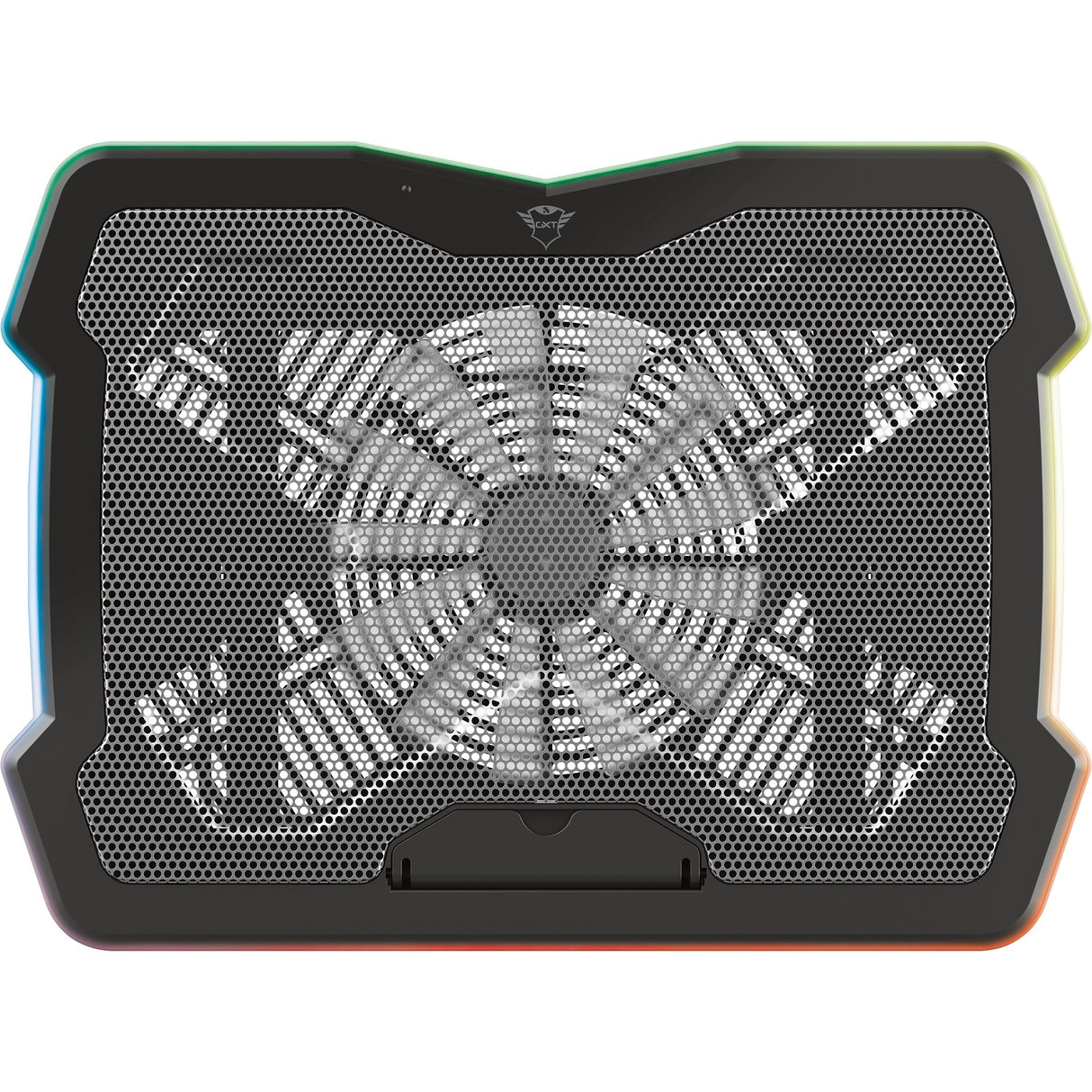 Trust gxt 1126 aura laptopkoeler (zwart, rgb)