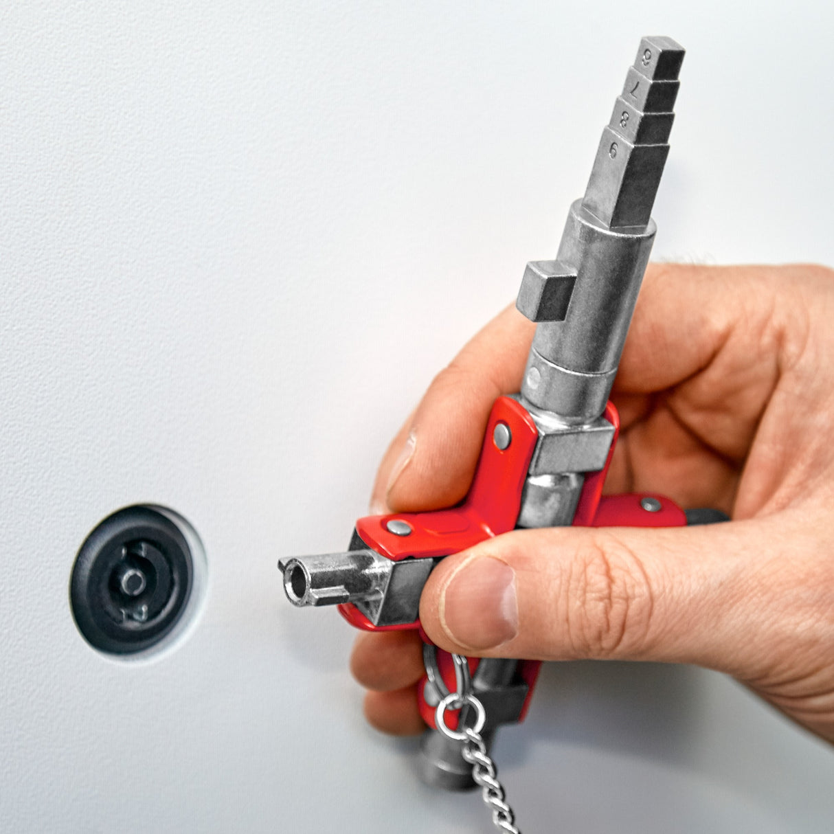 Knipex 00 11 06 v01 schakelkastsleutel met 9 profielen - vlakken-vierkant