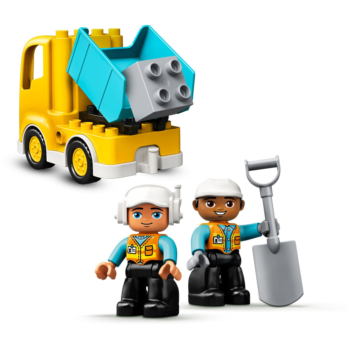 Lego truck tracked excavator