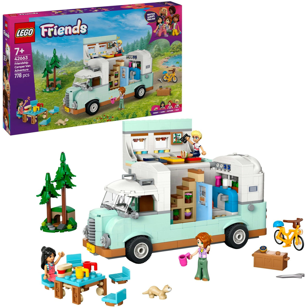 Lego friends - camperavontuur met vrienden constructiespeelgoed (42663)