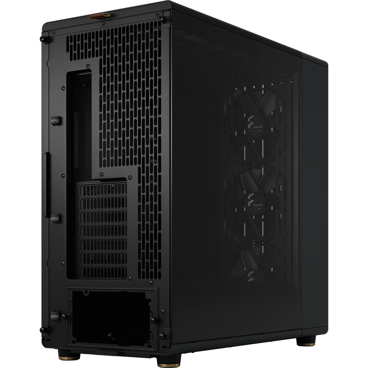 Fractal design north xl rc charcoal black tg dark midi tower behuizing (zwart houtkleur | 2x usb-a | 1x usb-c | tempered glass)