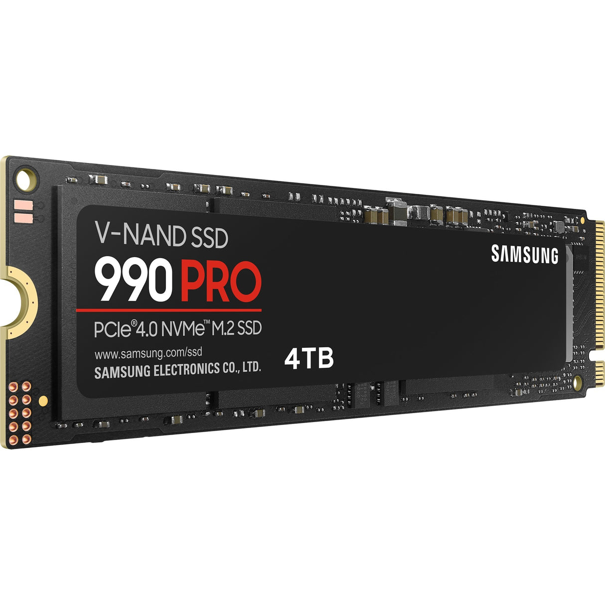Samsung 990 pro 4 tb ssd (mz-v9p4t0bw, pcie gen 4.0 x4, nvme 2.0)