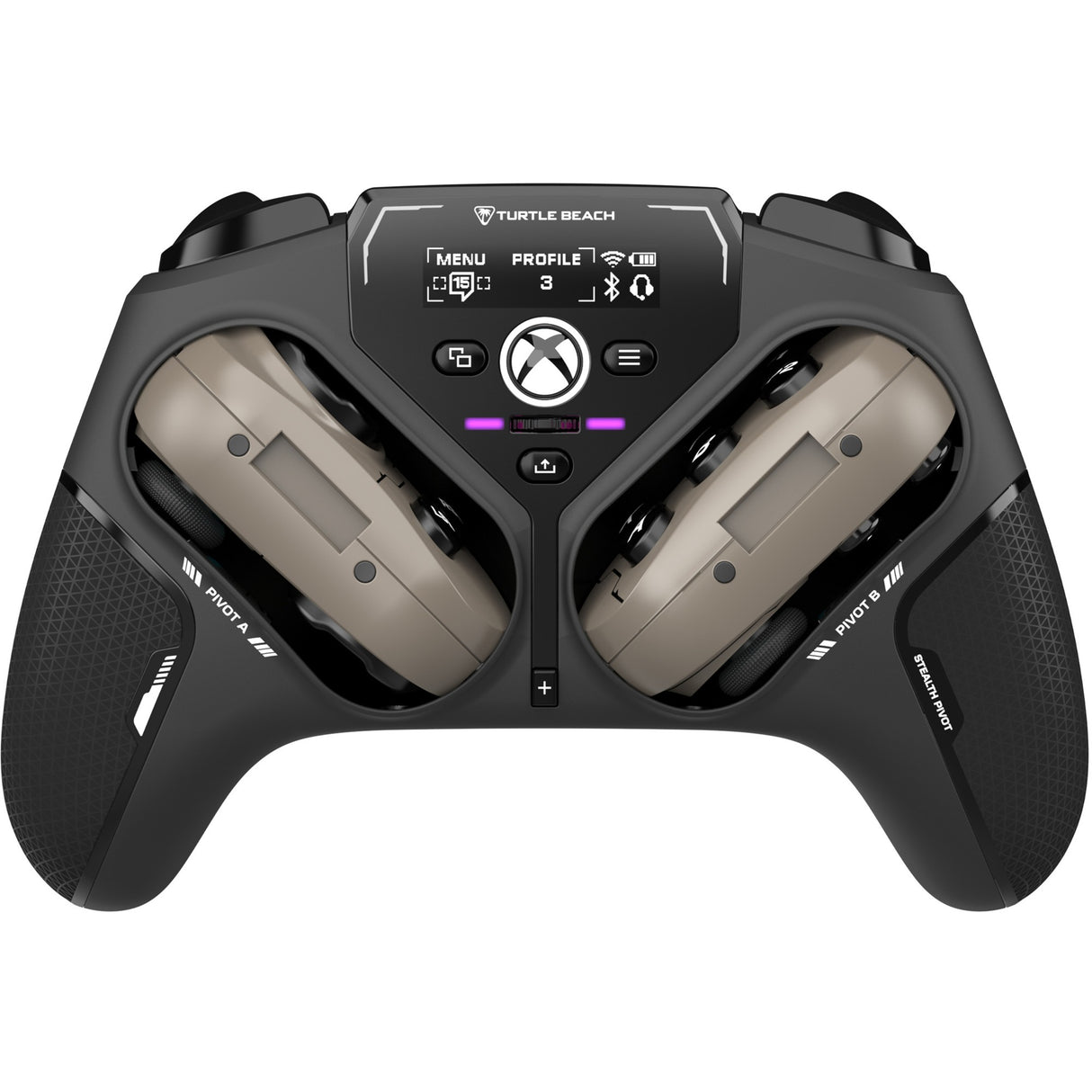 Turtle beach stealth pivot draadloze slimme controller (zwart, 2,4 ghz bluetooth usb, pc, xbox, android)