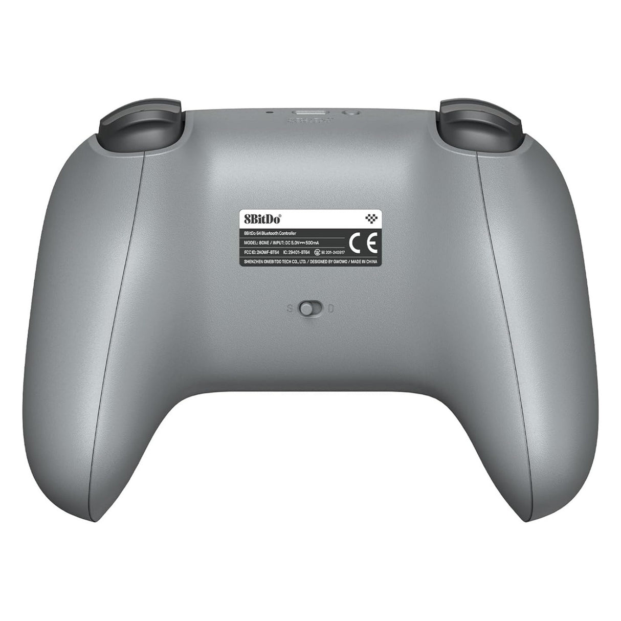 8bitdo 64 bluetooth controller (grijs, bluetooth 5.0 usb, switch, switch 2, pc, android)