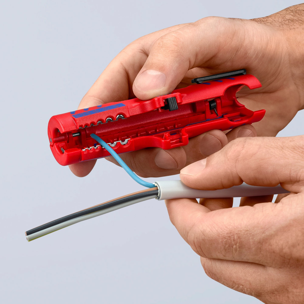 Knipex 16 85 125 sb kabelstripper geschikt voor: ronde kabel, kabel voor vochtige ruimte 8 tot 13 mm 0.2 tot 4.0 mm²