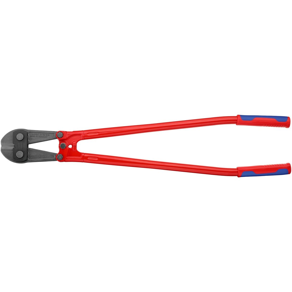Knipex boutensnijder 71 72 910 kniptang (rood blauw, middensnijder, geschroefd scharnier)