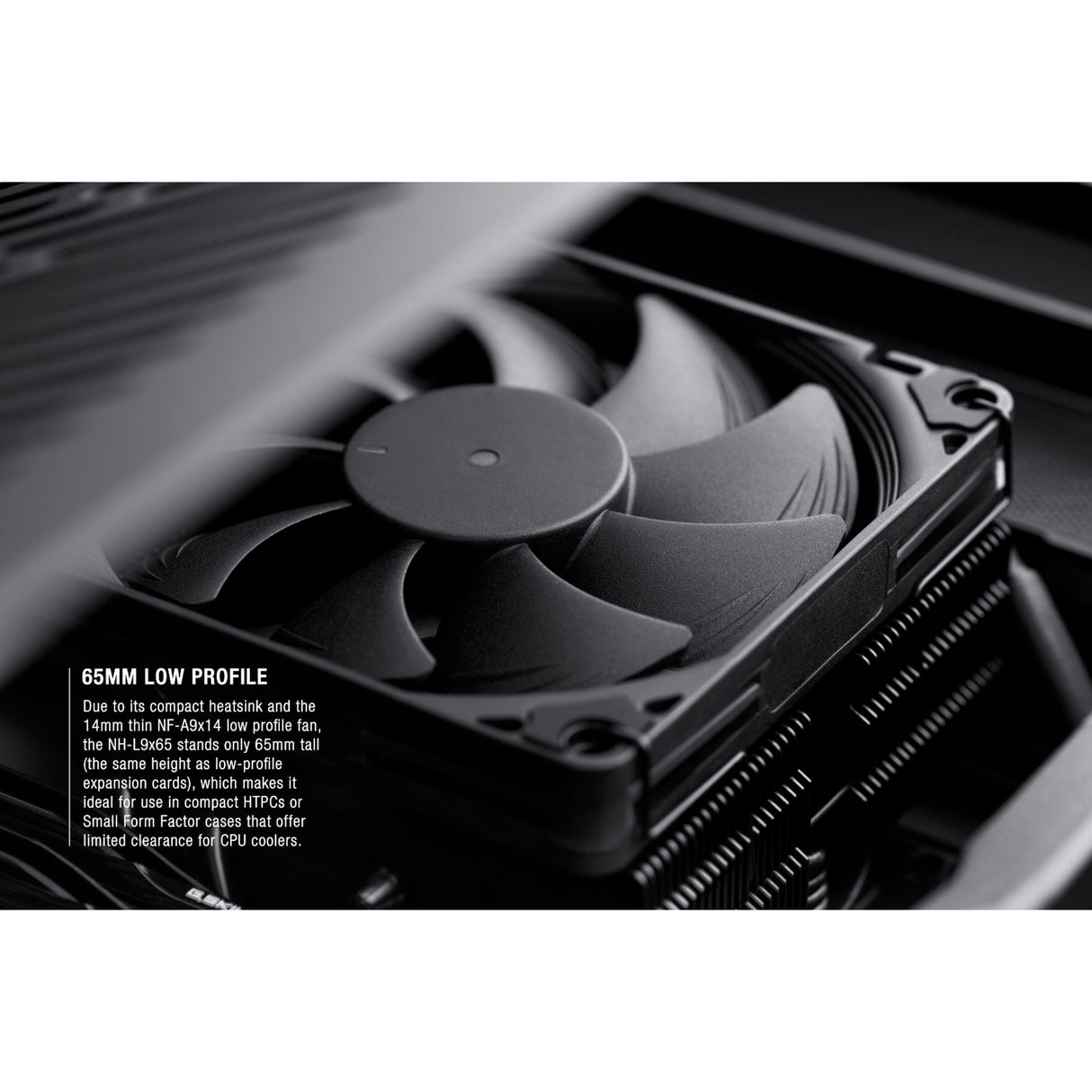 Noctua nh-l9x65 chromax.black cpu-koeler (zwart, 4-pin pwm-aansluiting)