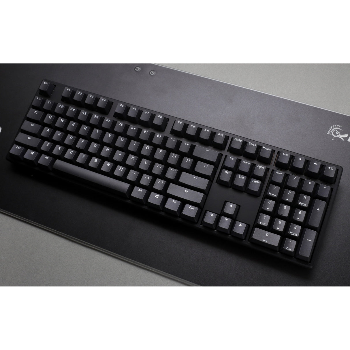 Ducky origin phantom black mechanisch toetsenbord (zwart, us lay-out (qwerty), cherry mx brown, 100%, hot swap, pbt double-shot keycaps)