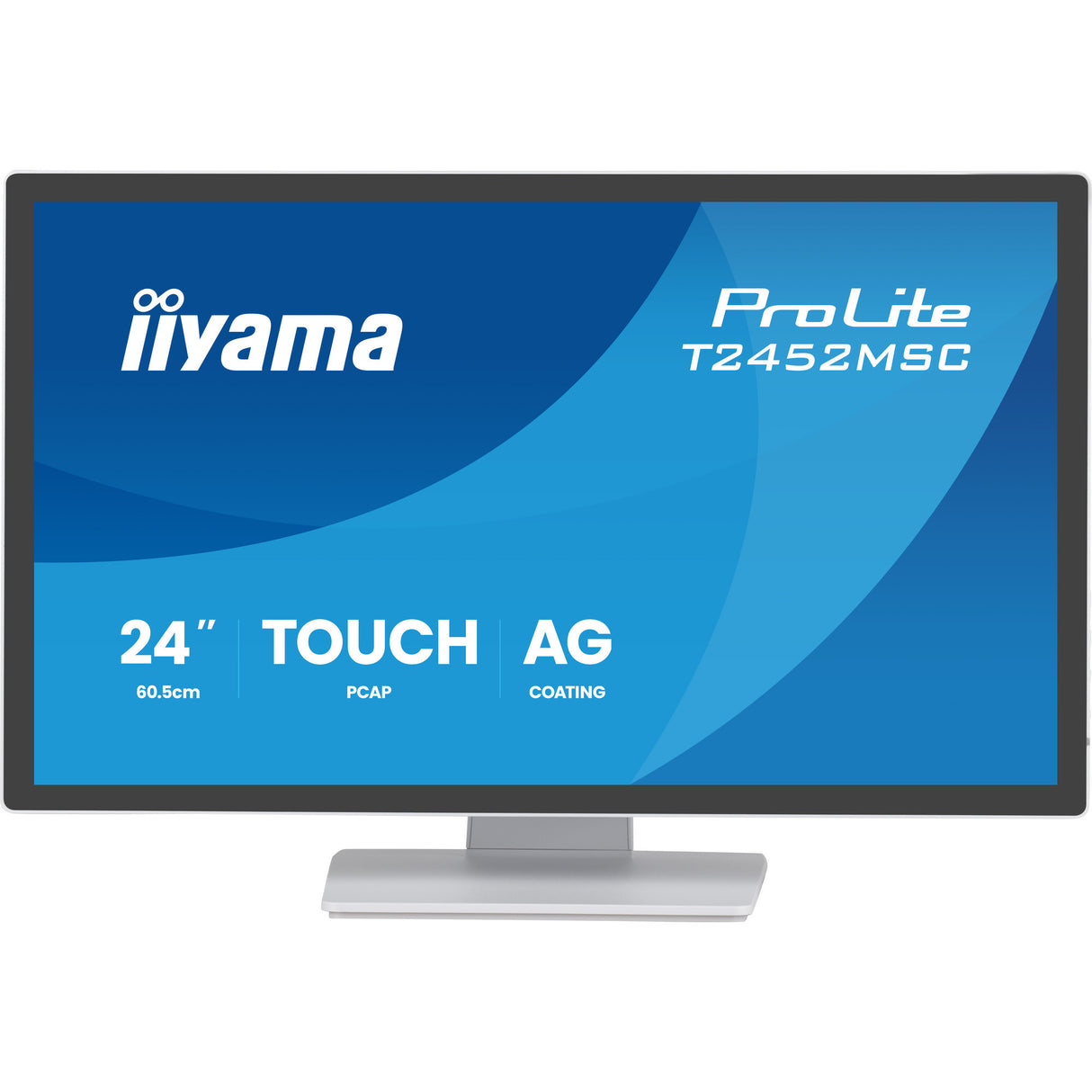 Iiyama prolite t2452msc-w1ag 24 touchscreen monitor (wit, 100 hz, touch, hdmi, displayport, usb, audio)